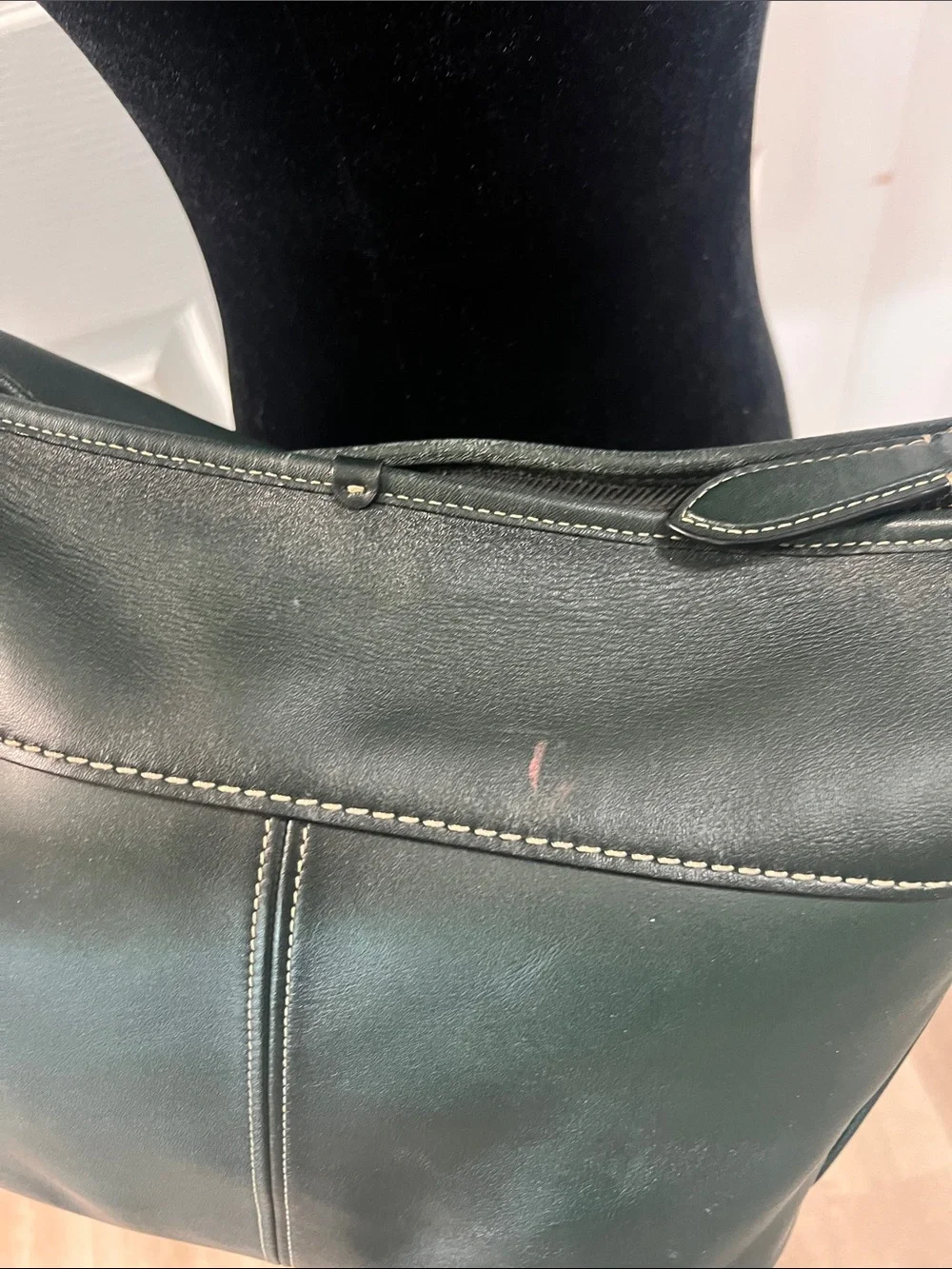 COACH Andie Forest Green Glovetanned Leather Tote - Picture 7 of 14